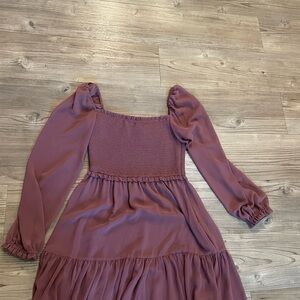 Wilfred Dusty Purple Long Sleeve Dress